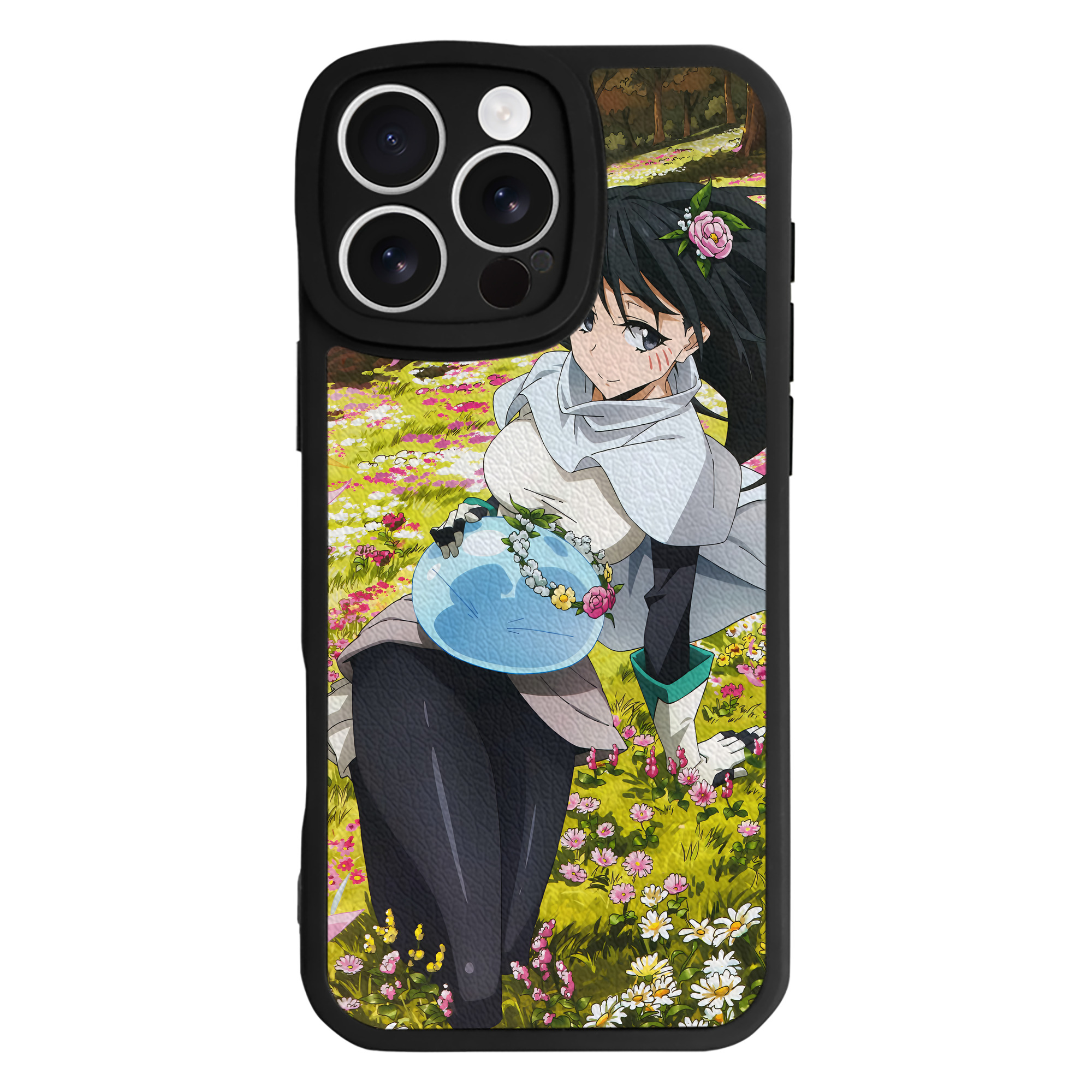 （画像用） 転スラ Regarding Reincarnated to Slime 【iPhone 16シリーズ対応】シリコンスマホケース（レザー調） 材質：シリコン